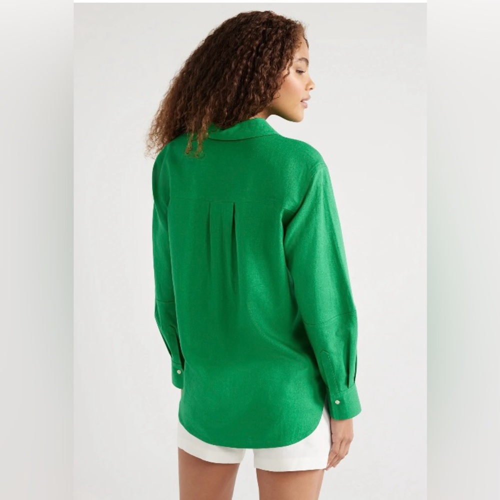 SOLD-Free Assembly Jelly Bean Green Button-Up Shirt - Large - (Retired Style) - Picture 6 of 8